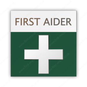 first aider pin badge