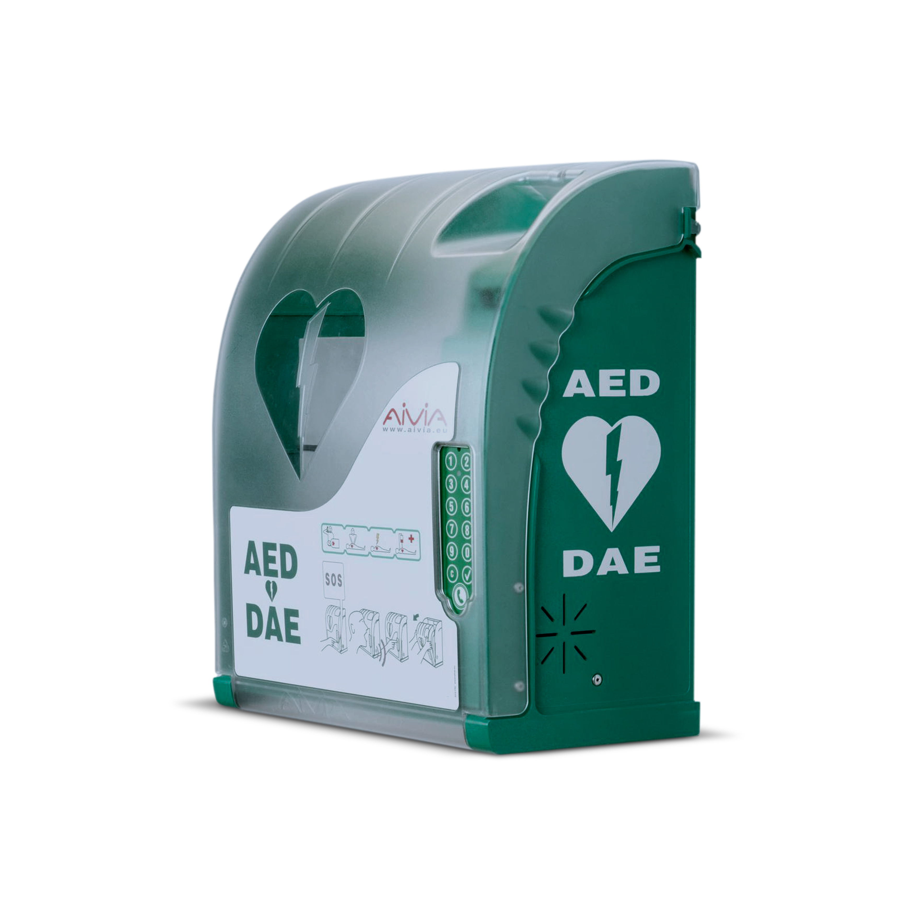 Aivia 210 Outdoor Aed Cabinet With Lock First Rescue Training