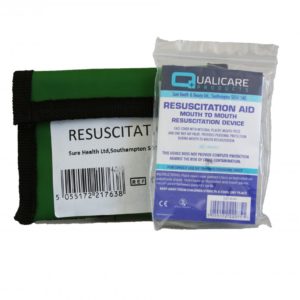 CPR Resuscitation Face Shield in Keyring Pouch